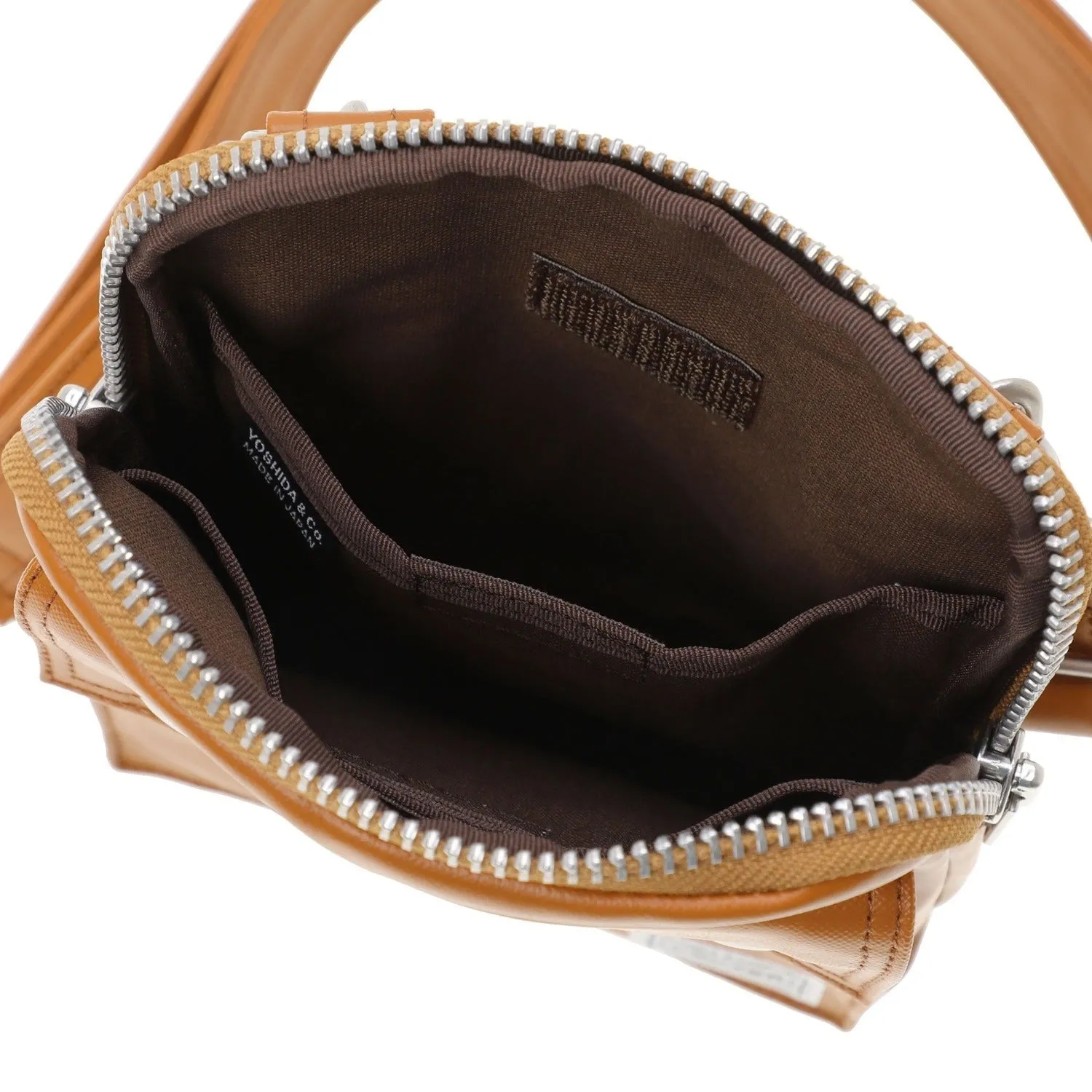 Porter Free Style Vertical Shoulder Bag Camel