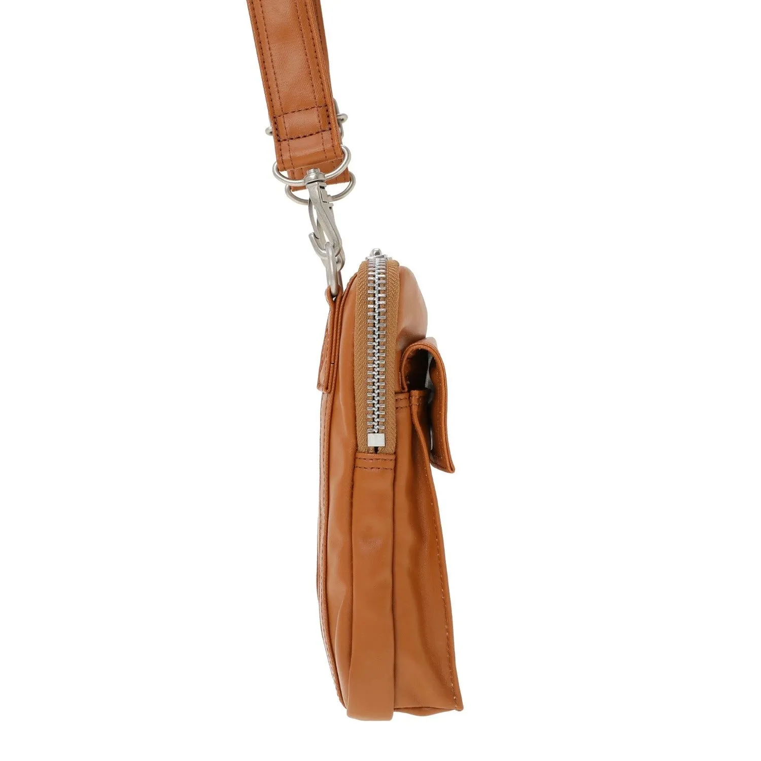 Porter Free Style Vertical Shoulder Bag Camel