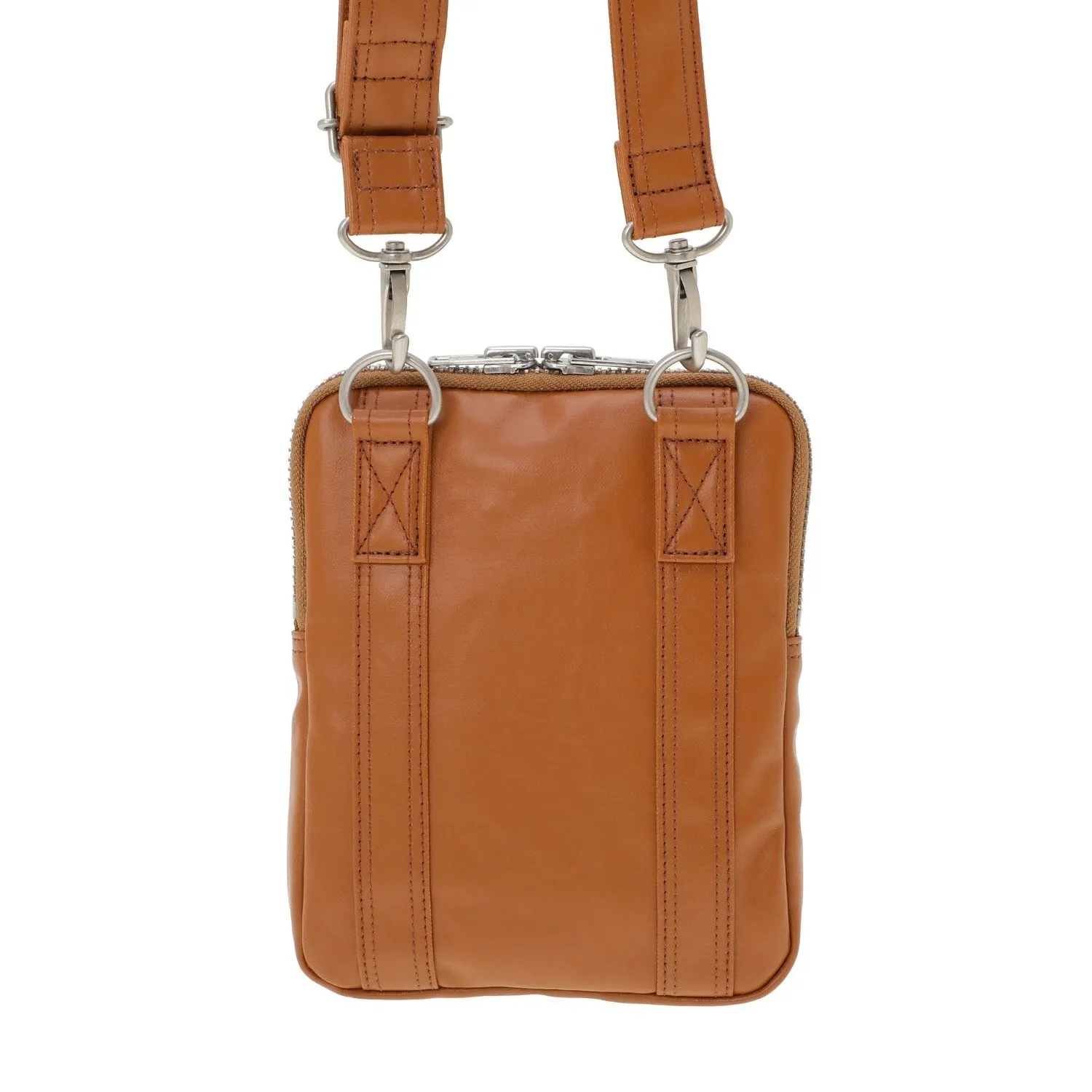 Porter Free Style Vertical Shoulder Bag Camel