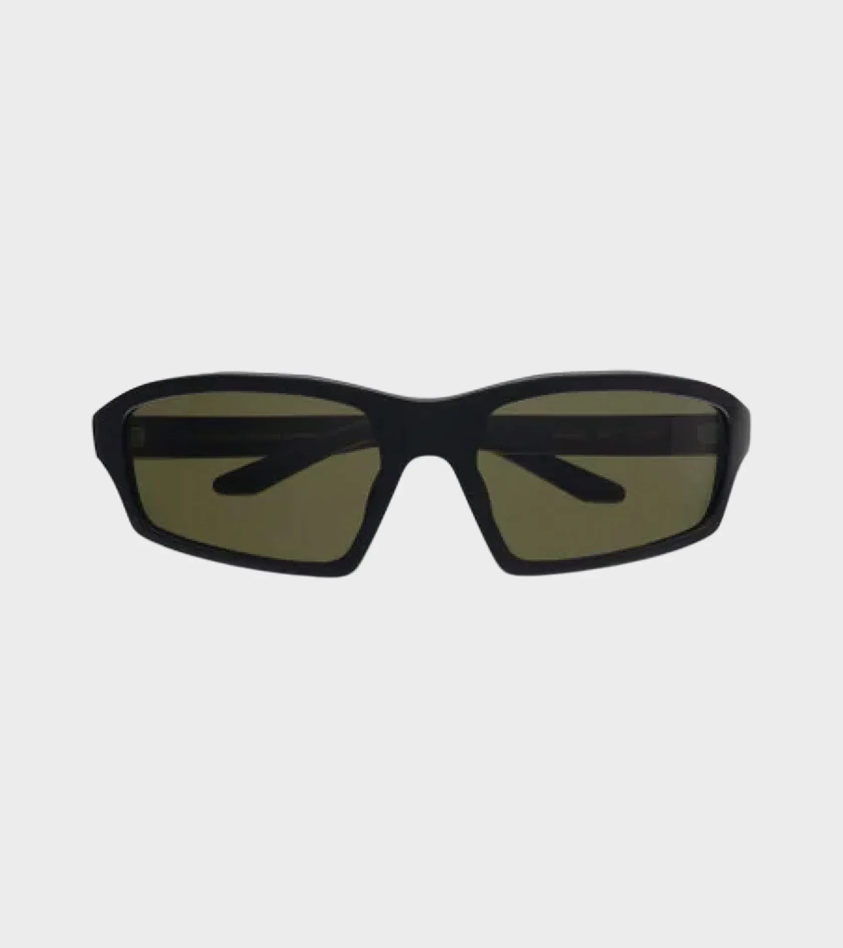 Raven Matt Black Green Solid Lens