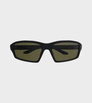 Raven Matt Black Green Solid Lens