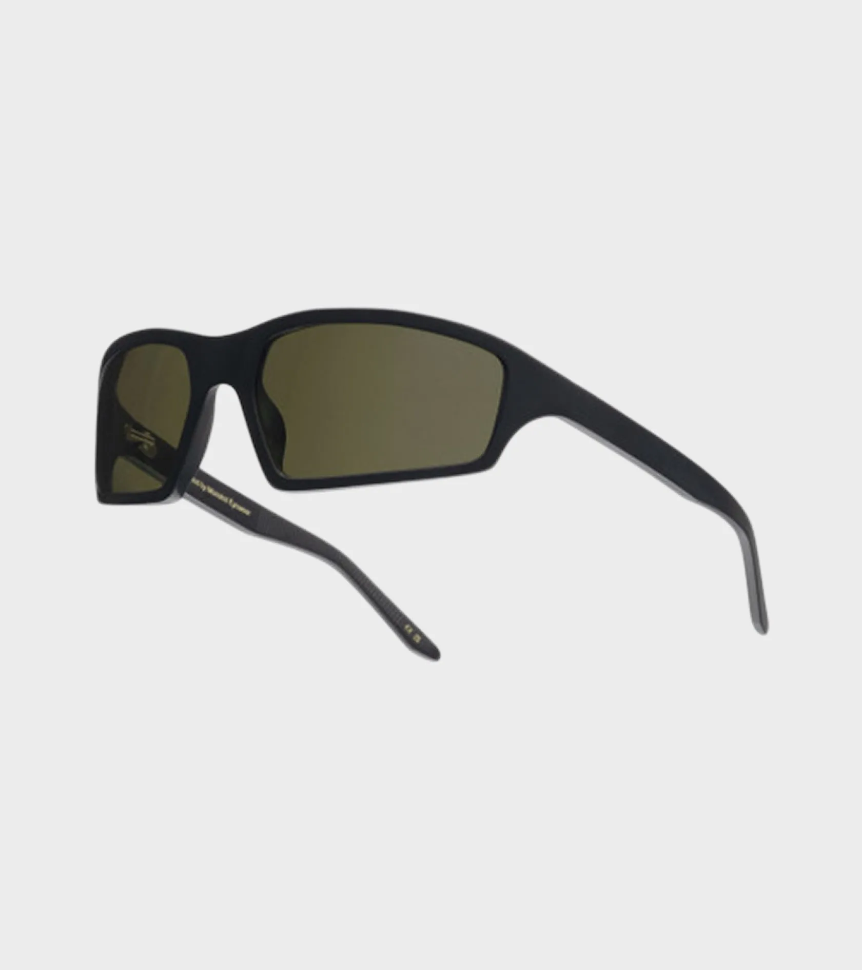 Raven Matt Black Green Solid Lens