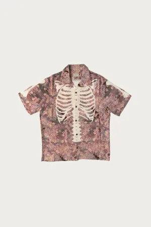Rayon SAKURA-BONE Aloha Shirt - Grey