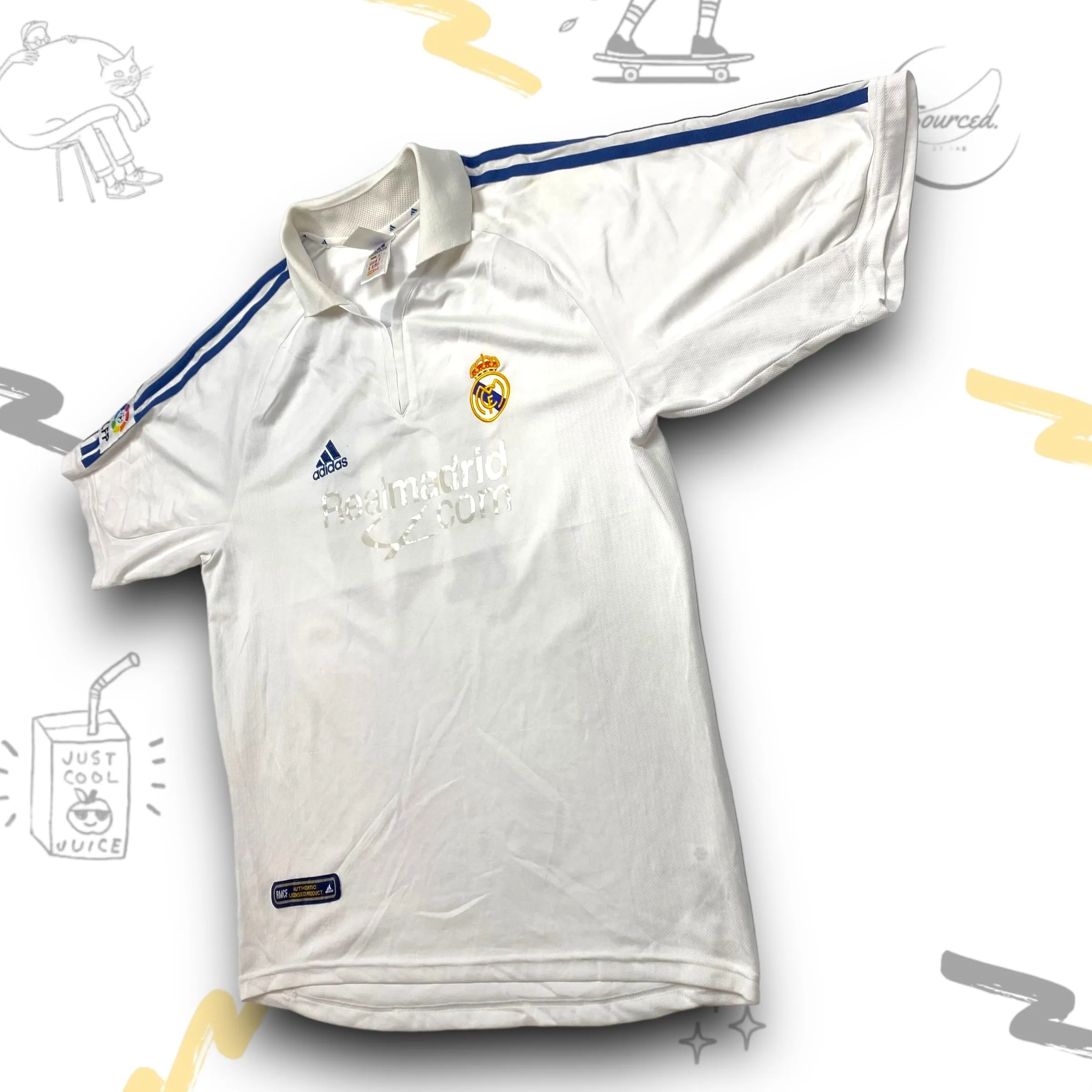 Real Madrid Vintage Adidas Home Jersey 2001-02 (L)