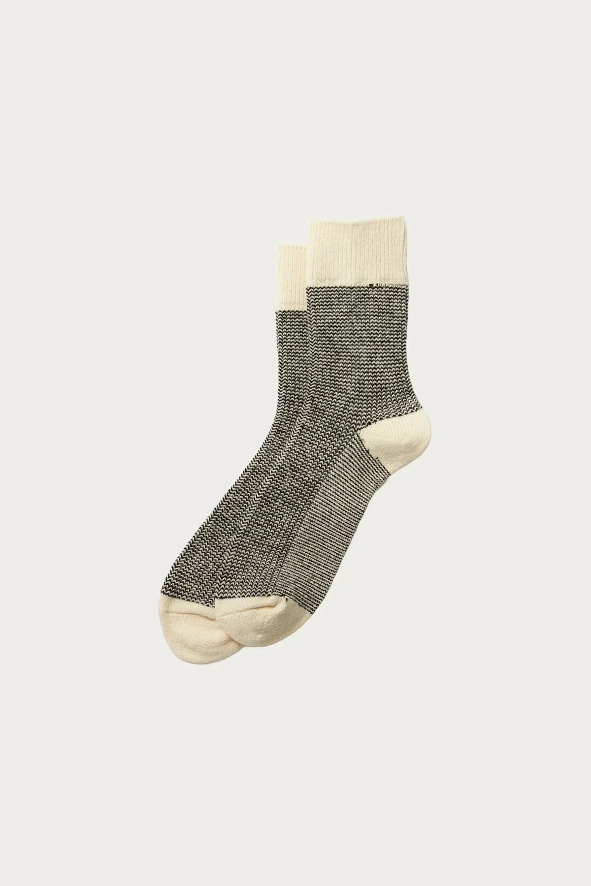 Recycled Cotton/Wool Daily 3 Pack - Off White/Black