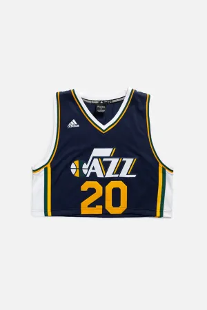Rework Utah Jazz NBA Crop Jersey - L
