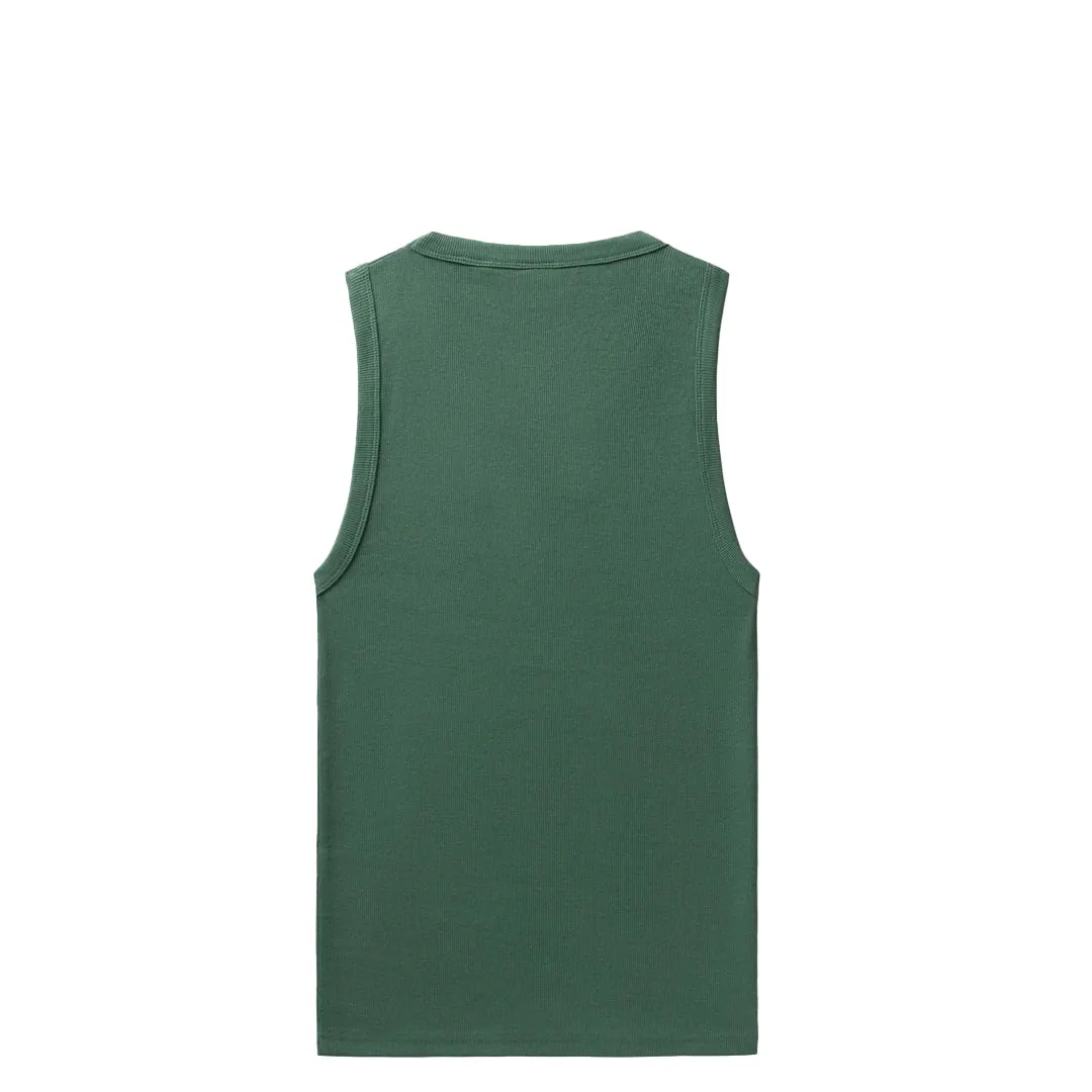 RIB TANK TOP BISTRO GREEN