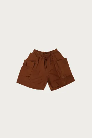 Salt Shorts - Bark Brown Slub
