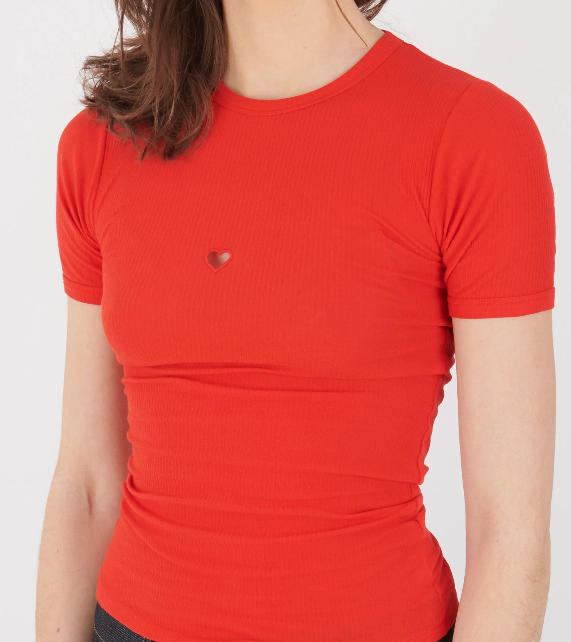 S/S Heart T-shirt My Red