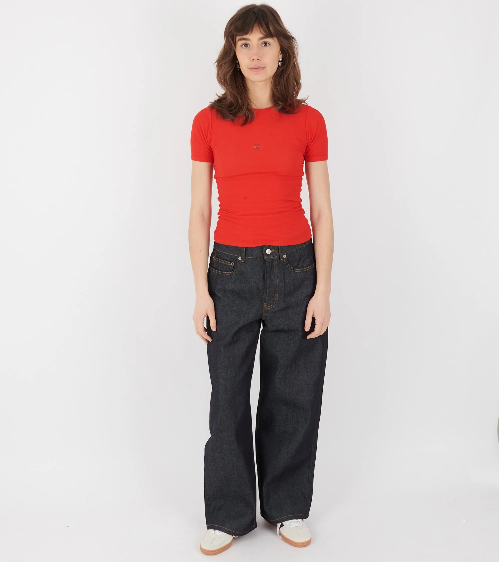 S/S Heart T-shirt My Red