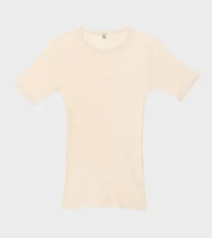 S/S Heart T-shirt Undyed