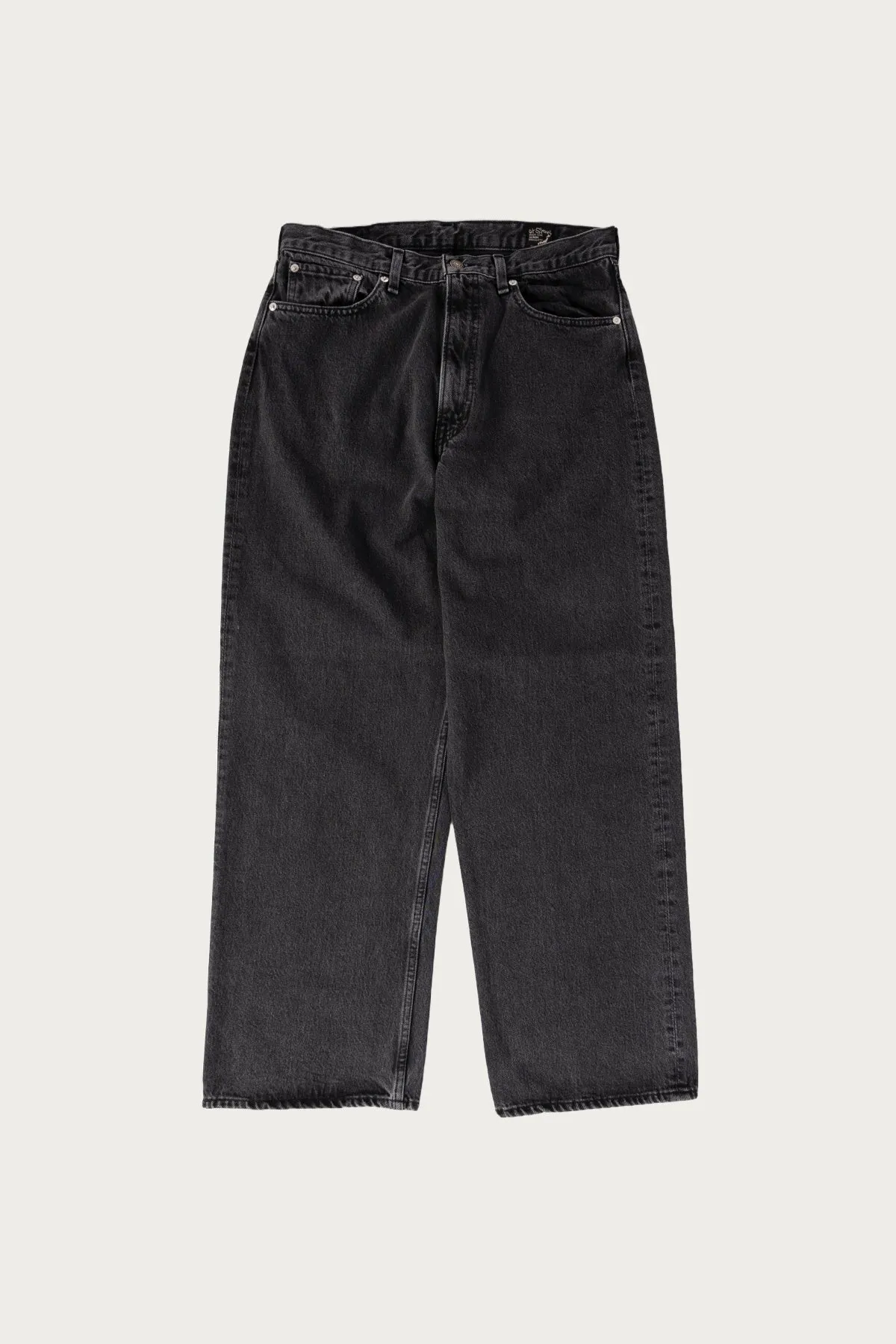 Super Dad's Denim Pants - Black Denim Stone