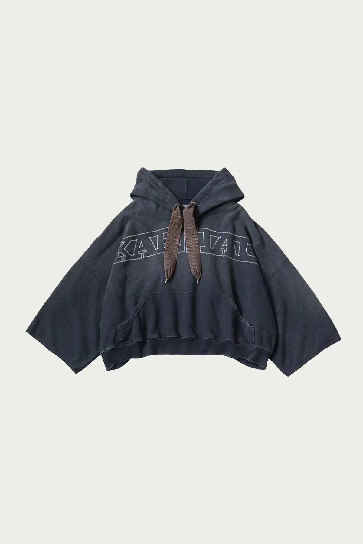 SWT Knit DEVIL Hoodie (KAPITAL Embroidery) - Black