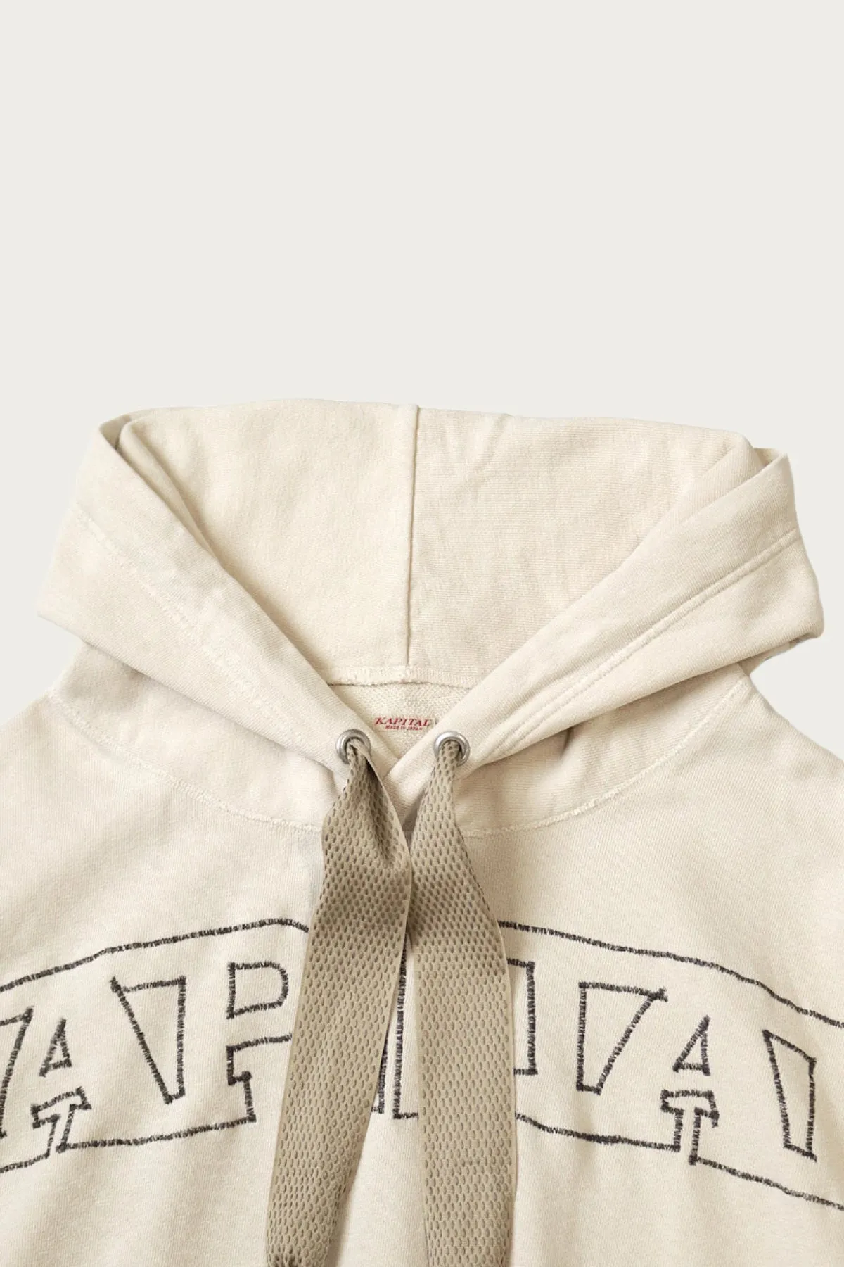 SWT Knit DEVIL Hoodie (KAPITAL Embroidery) - Natural