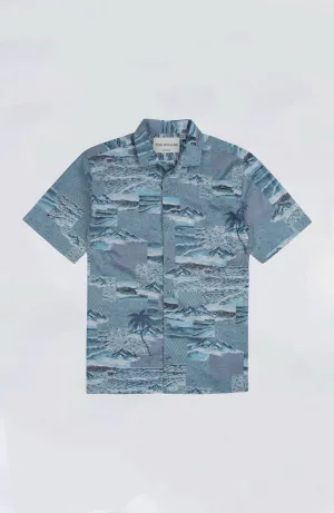 Tori Richard - Shashiko Waves Aloha Shirt