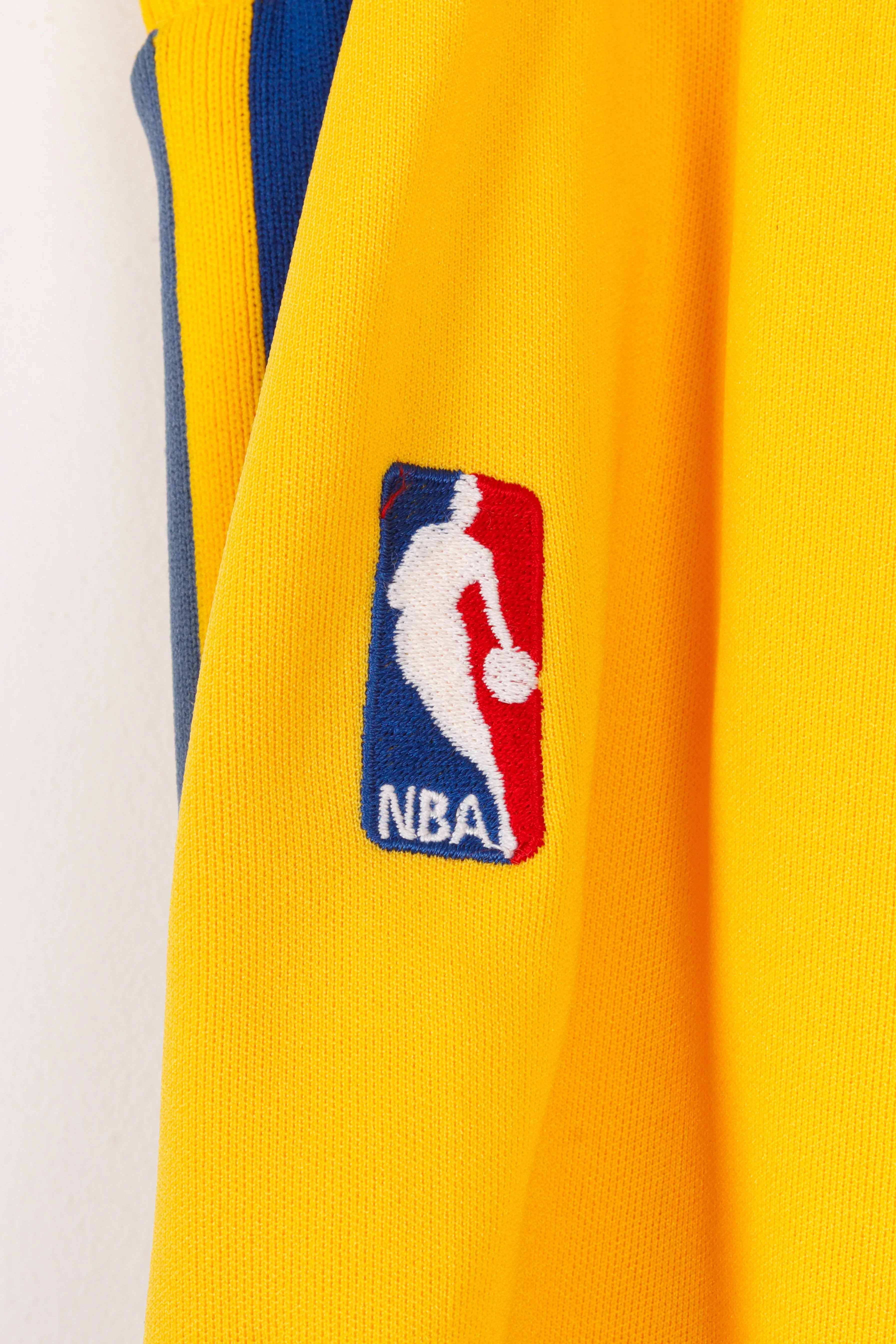 Vintage 1985-86 Sand Knit 'Golden State Warriors Guy Williams Home' Tear Away Warm Up Pants