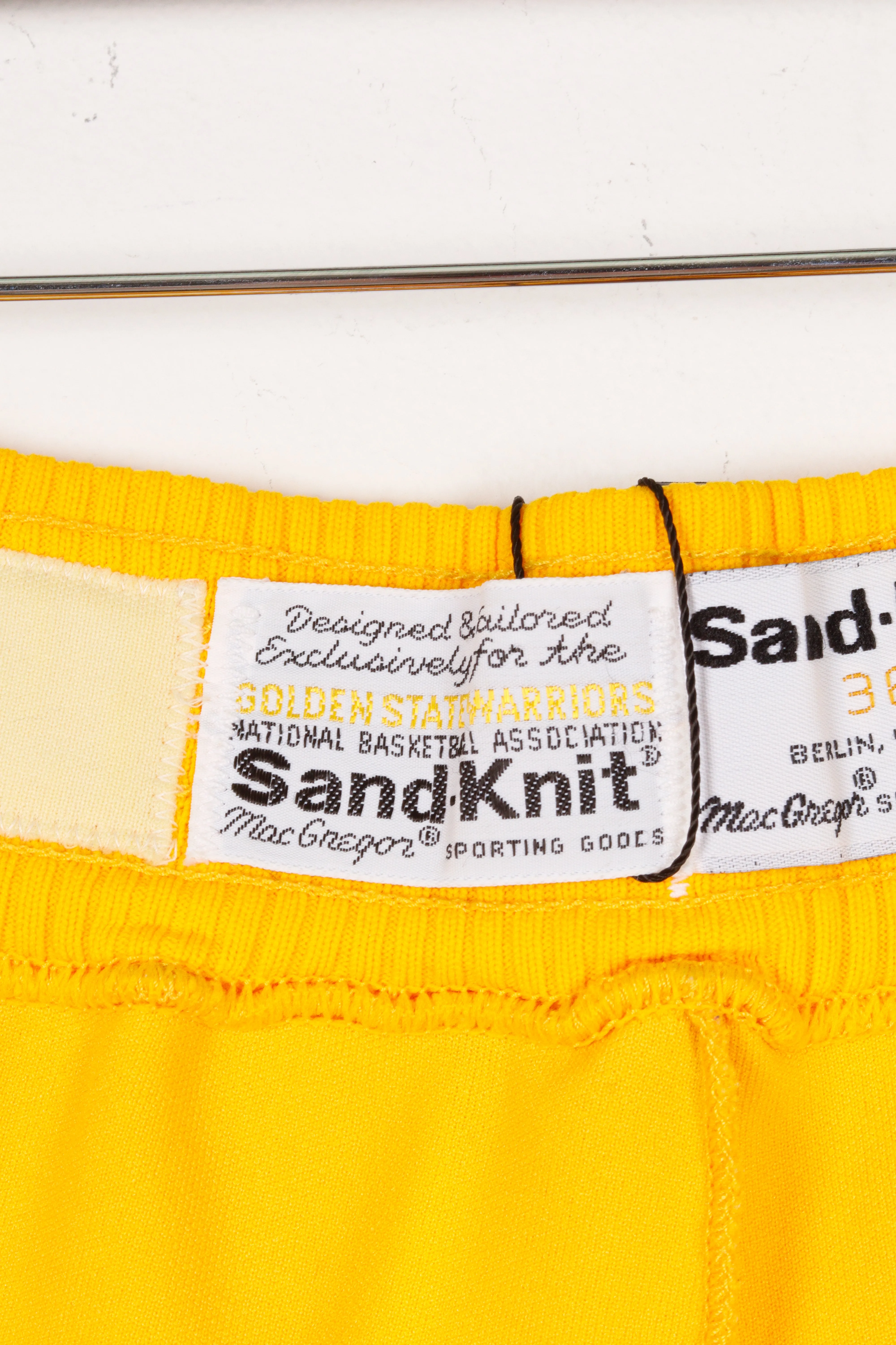Vintage 1985-86 Sand Knit 'Golden State Warriors Guy Williams Home' Tear Away Warm Up Pants
