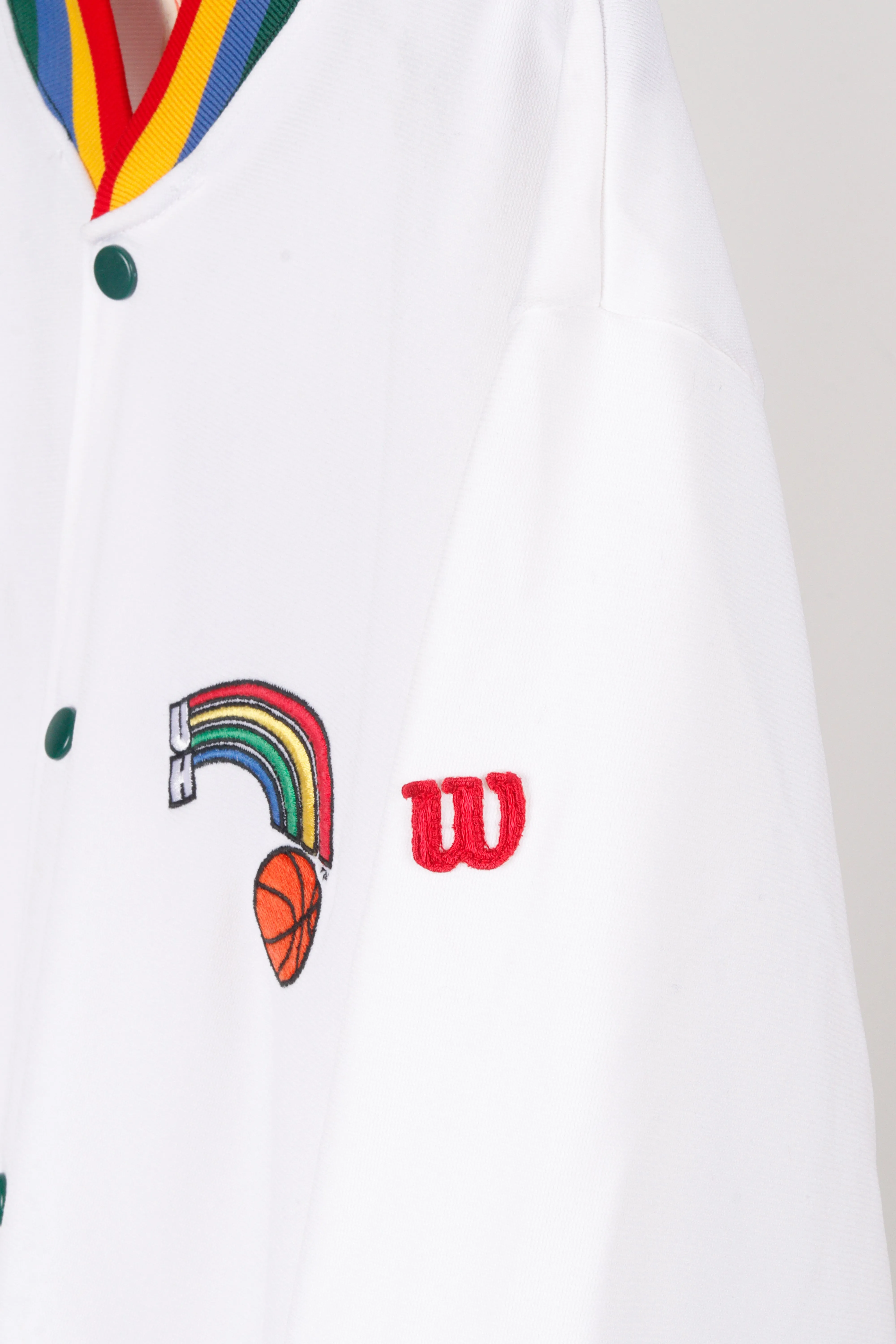 Vintage 1993-94 Wilson 'University Of Hawaii Rainbows Basketball Ahmad Ricketts' Home Warm Up Jacket