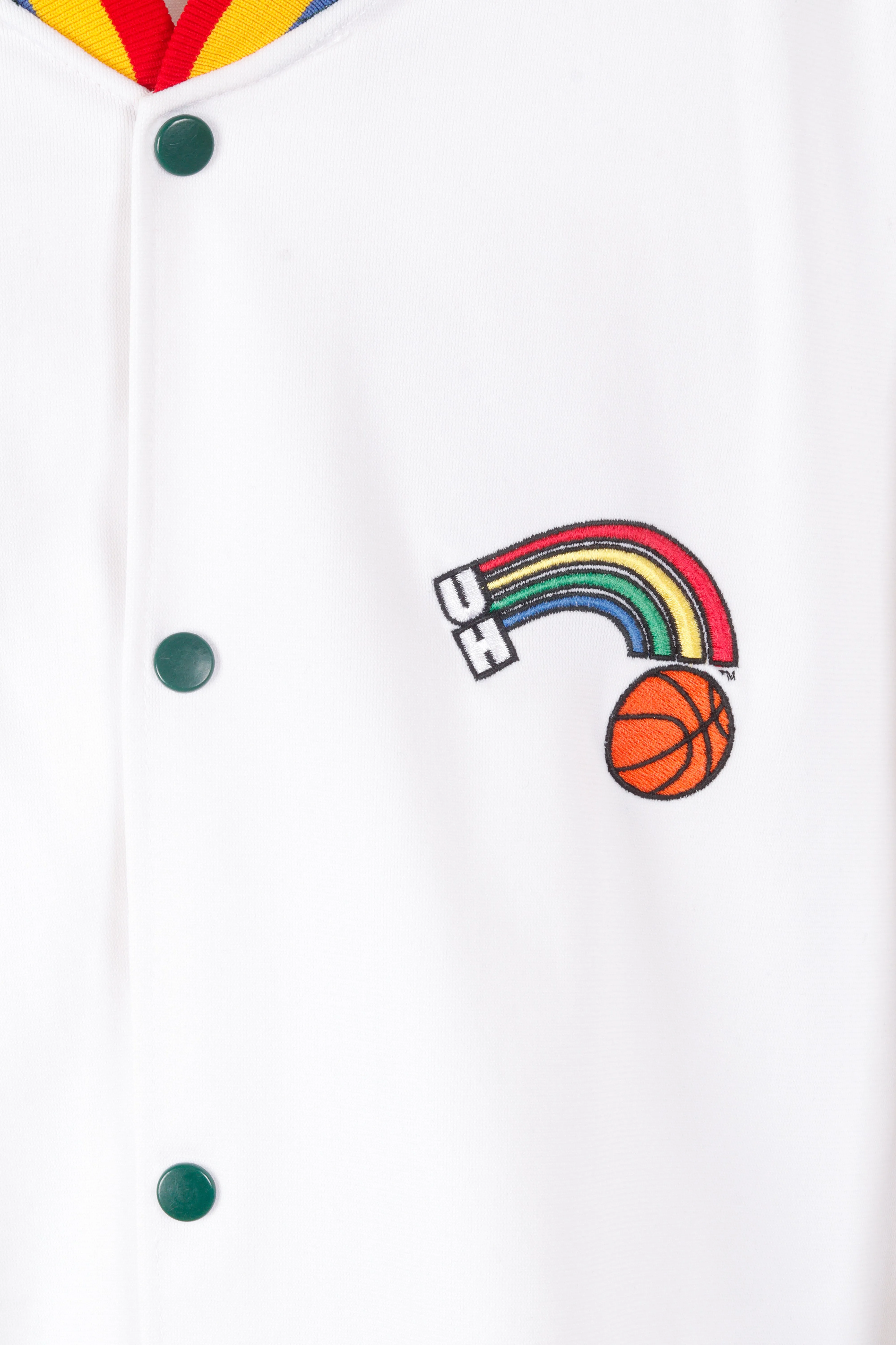 Vintage 1993-94 Wilson 'University Of Hawaii Rainbows Basketball Ahmad Ricketts' Home Warm Up Jacket