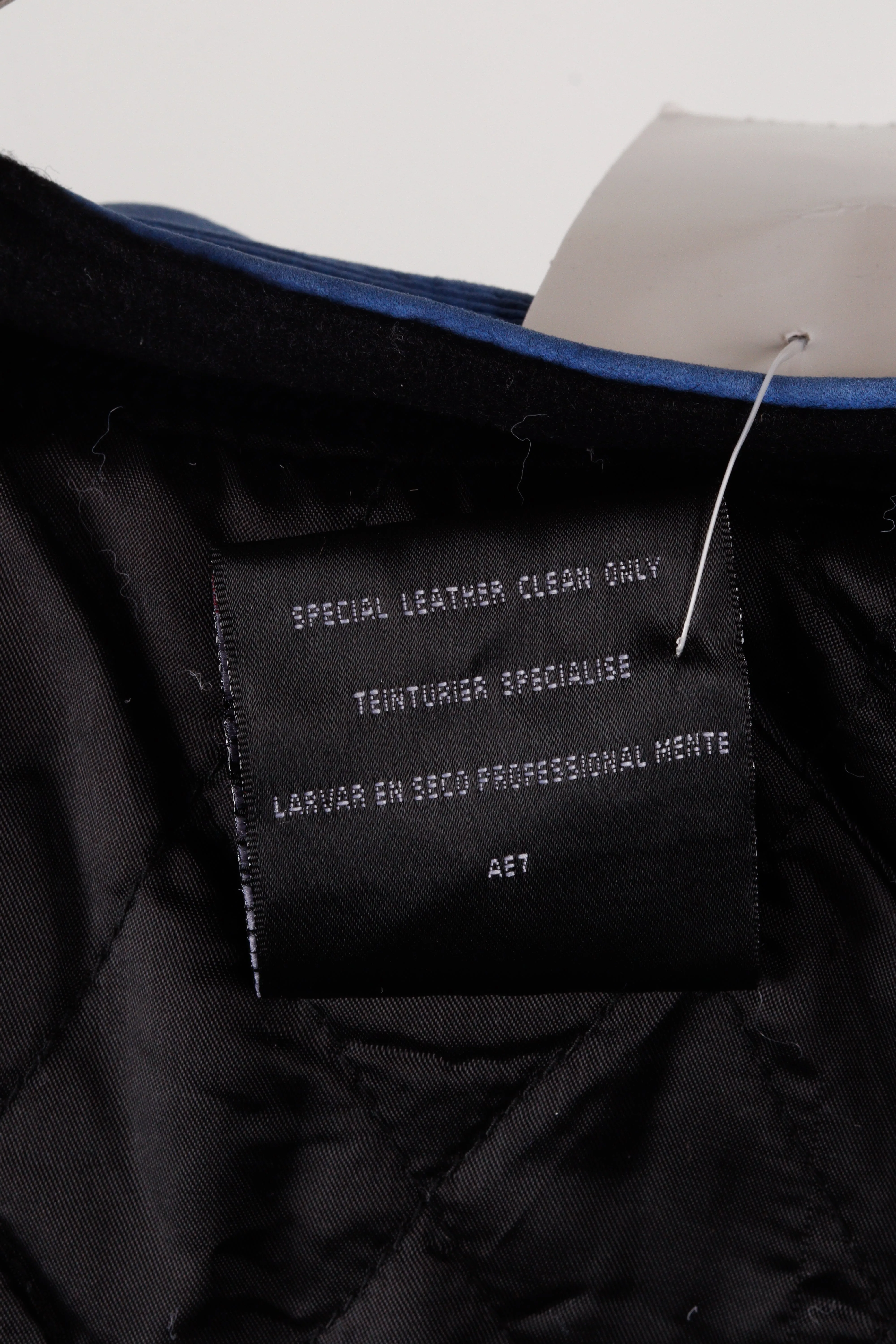 Vintage 1996 adidas 'Promo Basketball' Wool Suede Varsity Jacket Blue