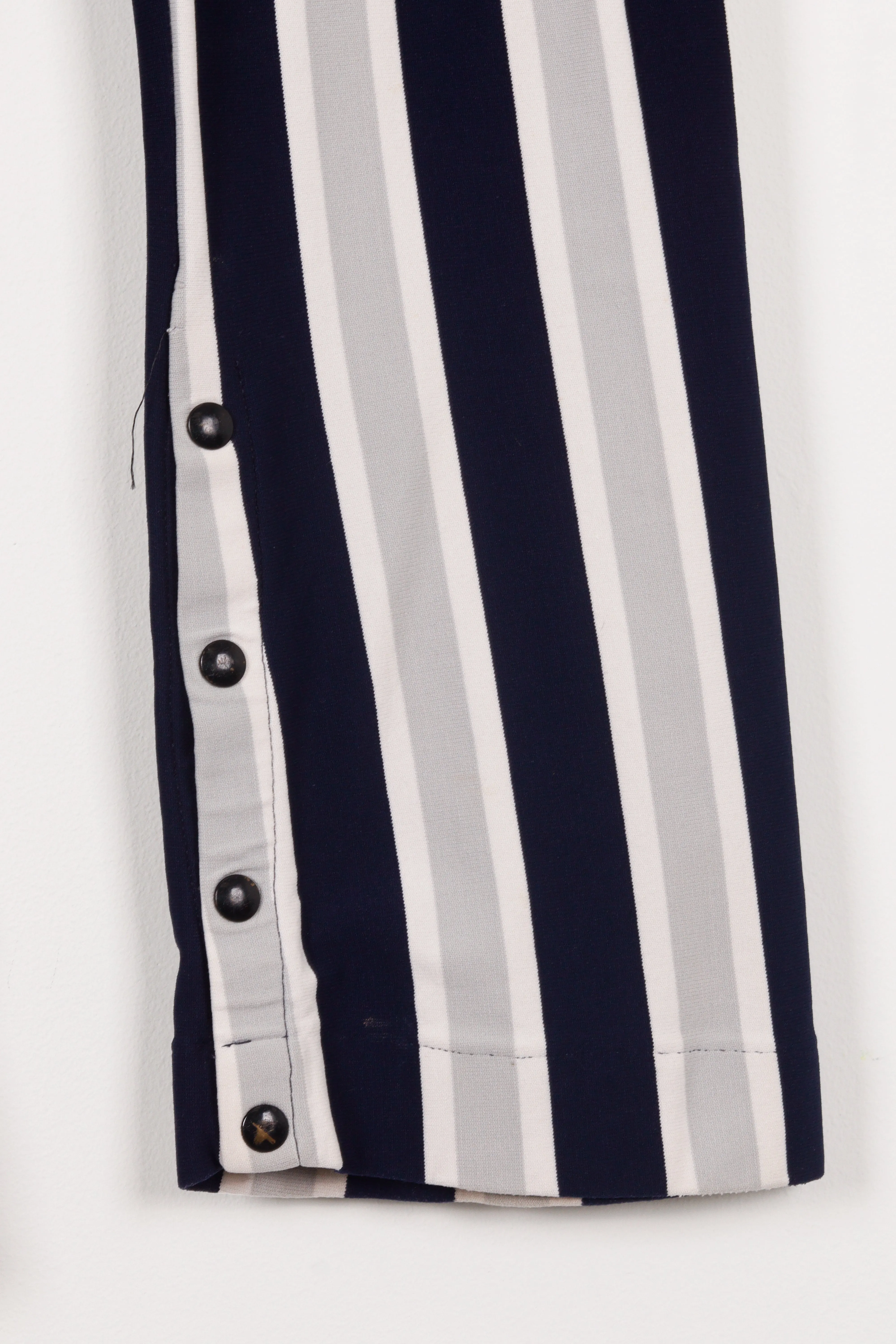 Vintage 70's Rawlings 'Multi Striped' Warm Up Pants Navy White Grey