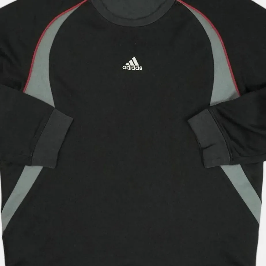 Vintage Adidas Black Sweatshirt (M)