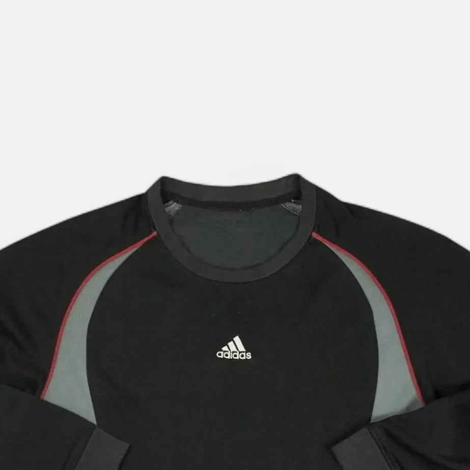 Vintage Adidas Black Sweatshirt (M)