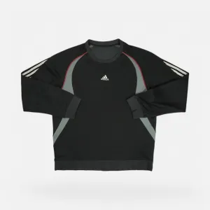Vintage Adidas Black Sweatshirt (M)