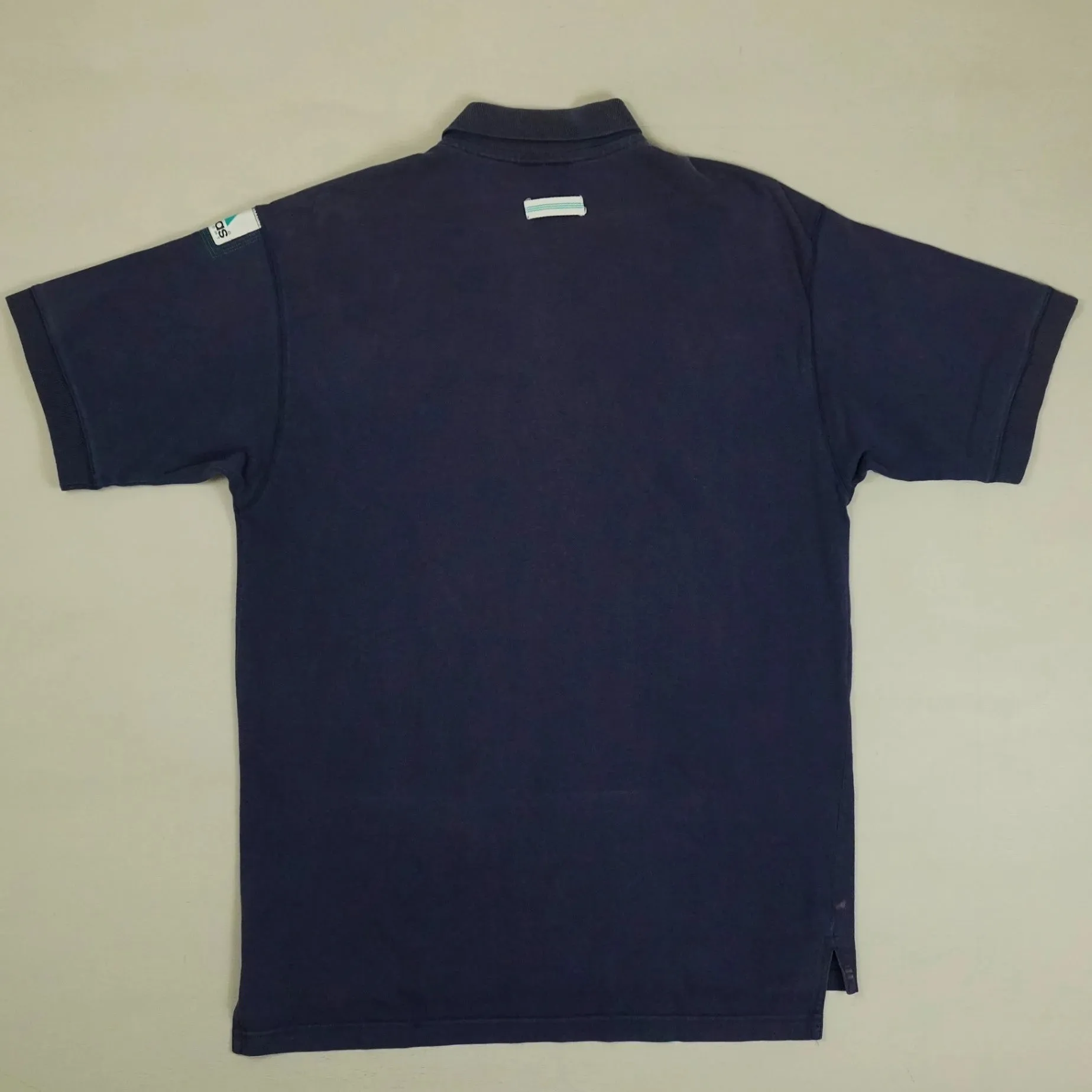 Vintage Adidas Blue Polo Shirt (M)
