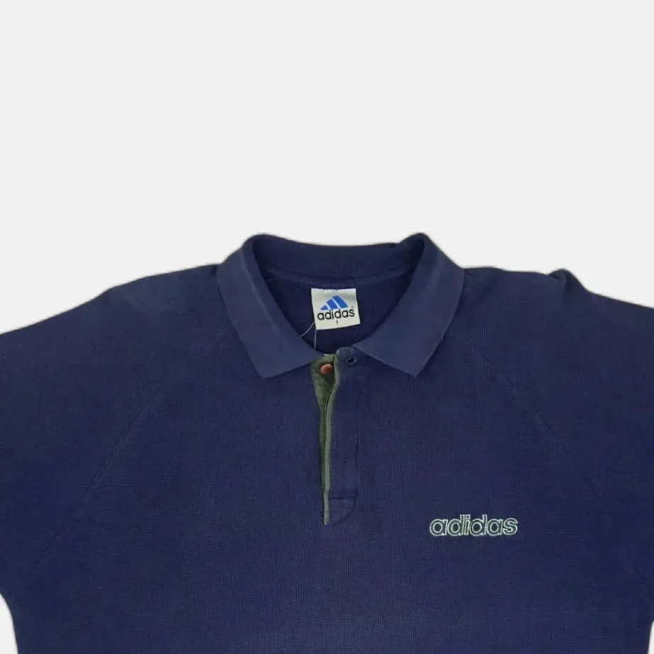 Vintage Adidas Blue Polo Shirt (XL)