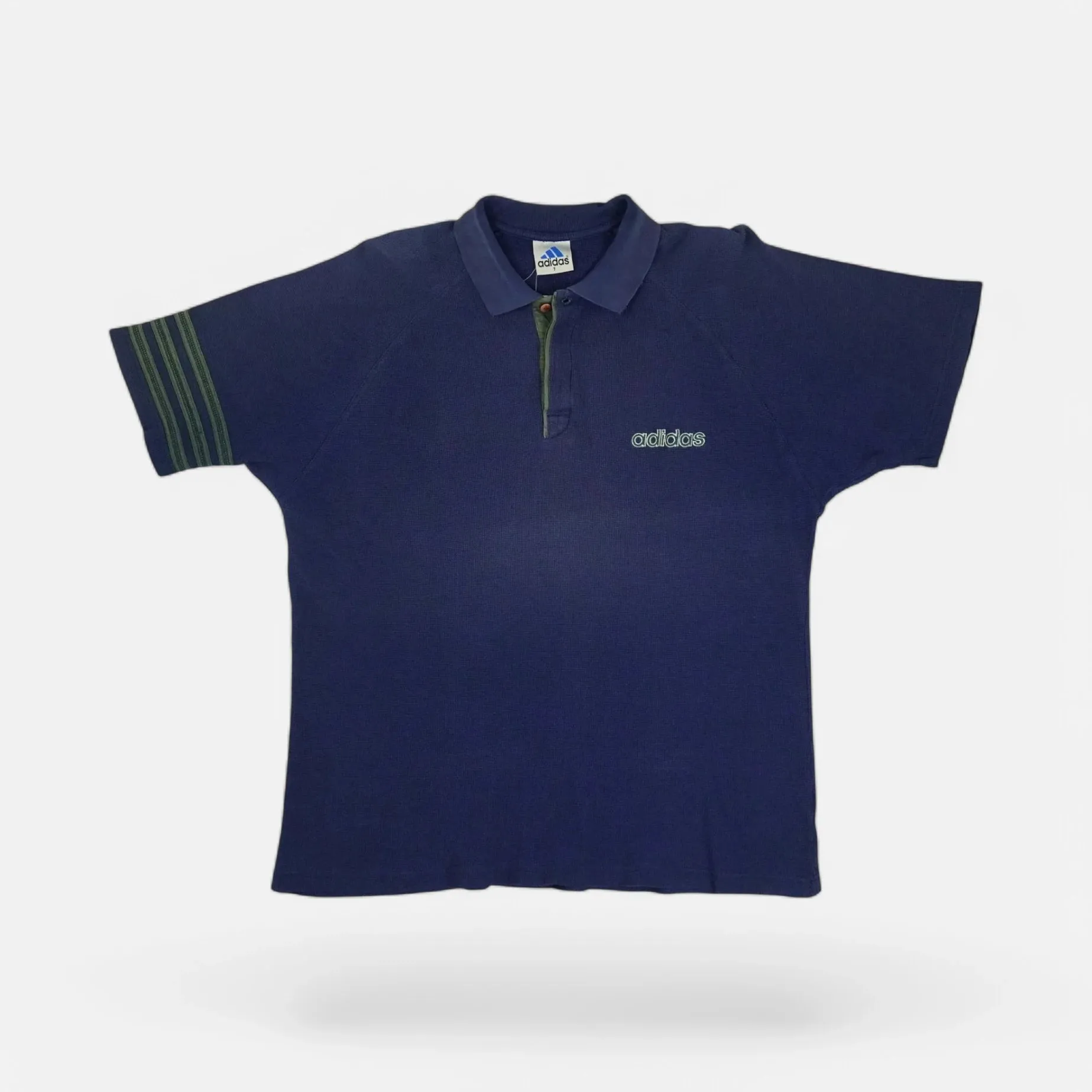 Vintage Adidas Blue Polo Shirt (XL)