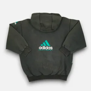 Vintage Adidas Equipment Black Zip Up Hoodie (XL)