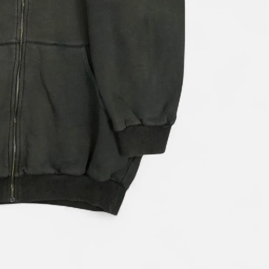 Vintage Adidas Equipment Black Zip Up Hoodie (XL)
