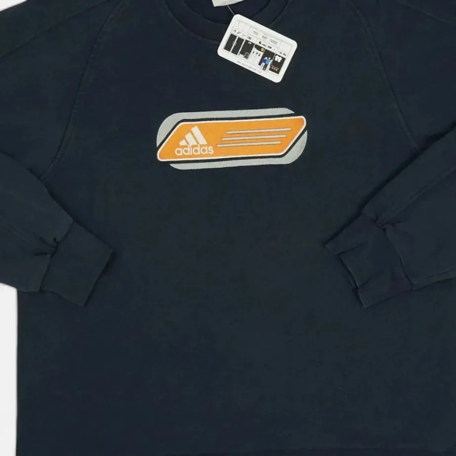 Vintage Adidas Navy Sweatshirt (M)