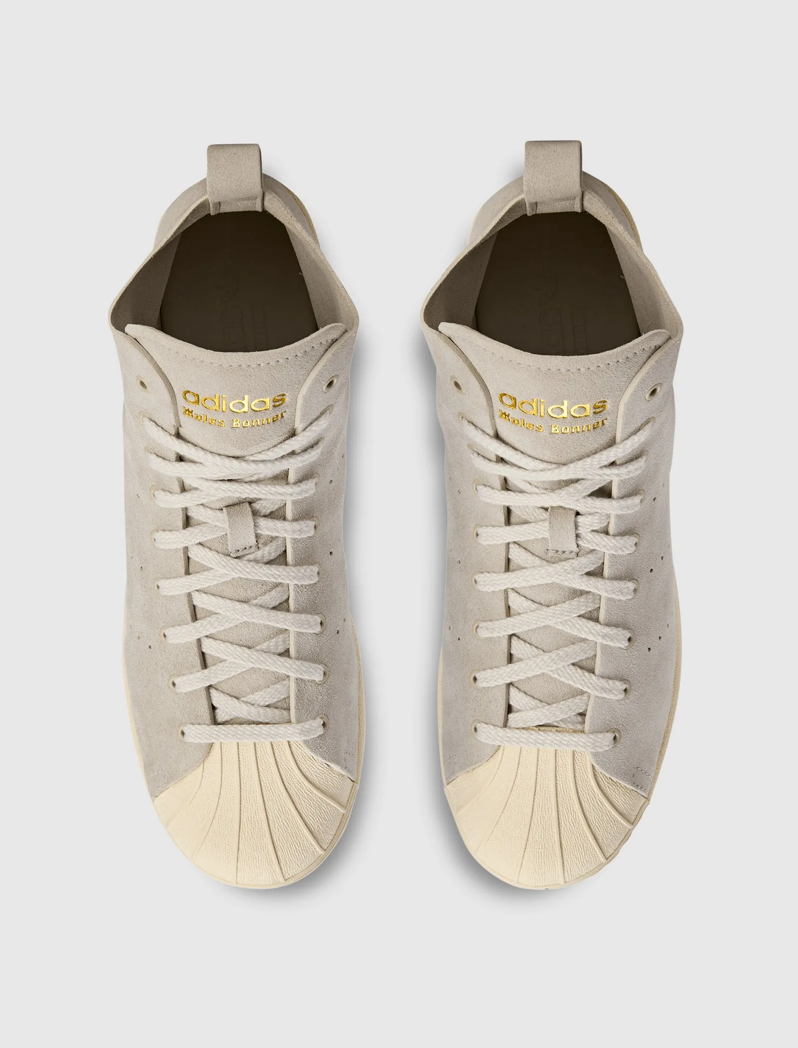 WALES BONNER SUPERSTAR HI CREAM/GOLD