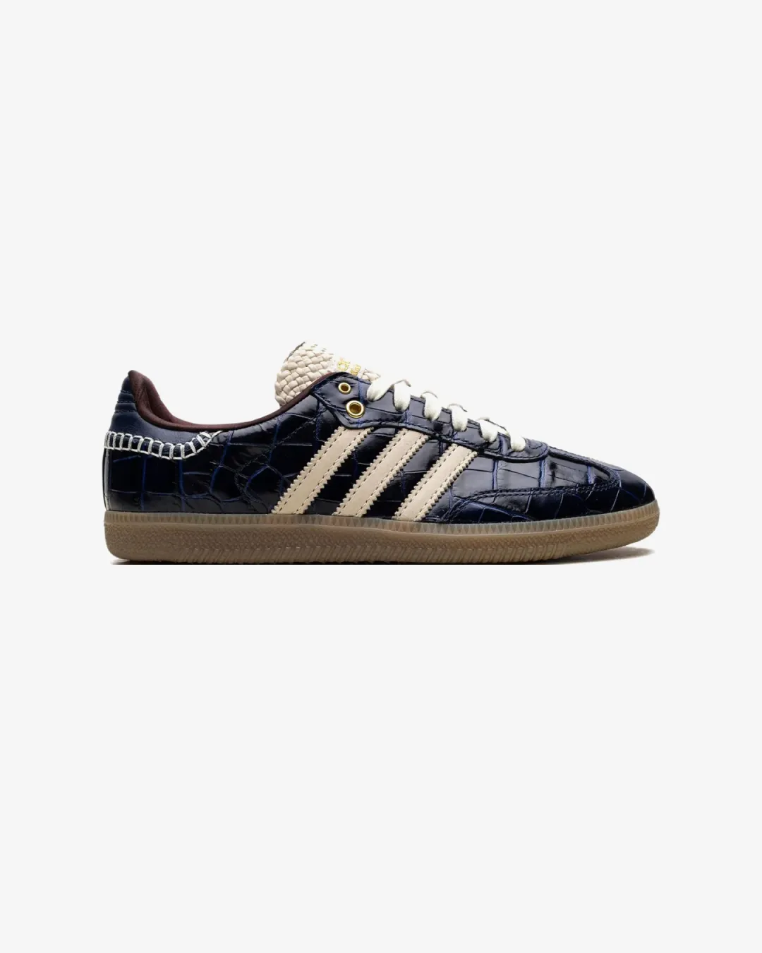 Wales Bonner x Adidas Samba OG Navy Croc Sneakers