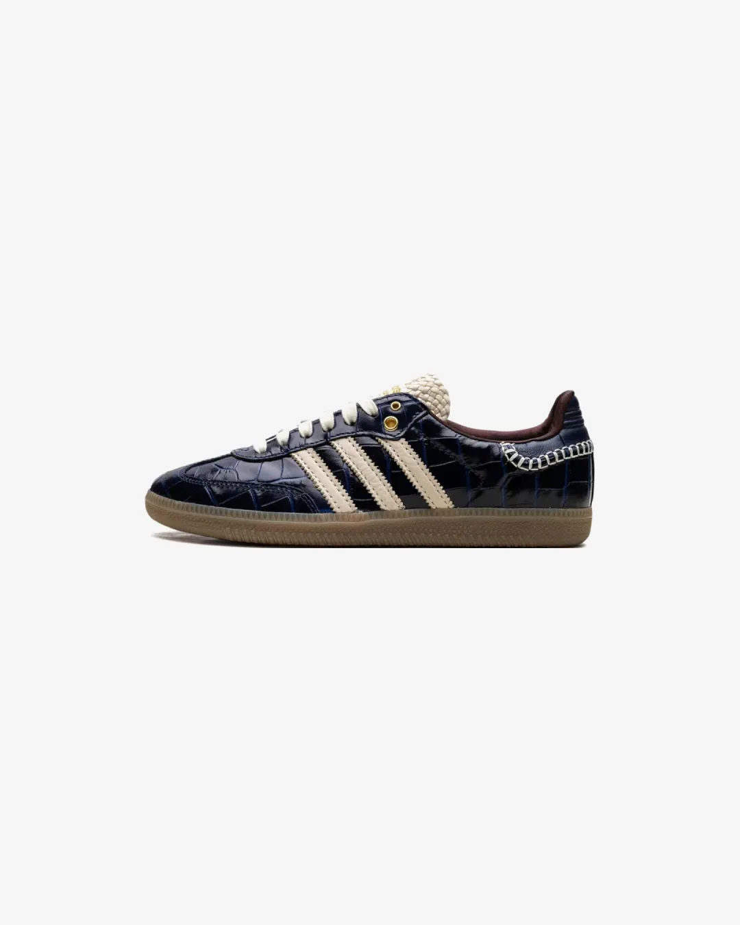 Wales Bonner x Adidas Samba OG Navy Croc Sneakers