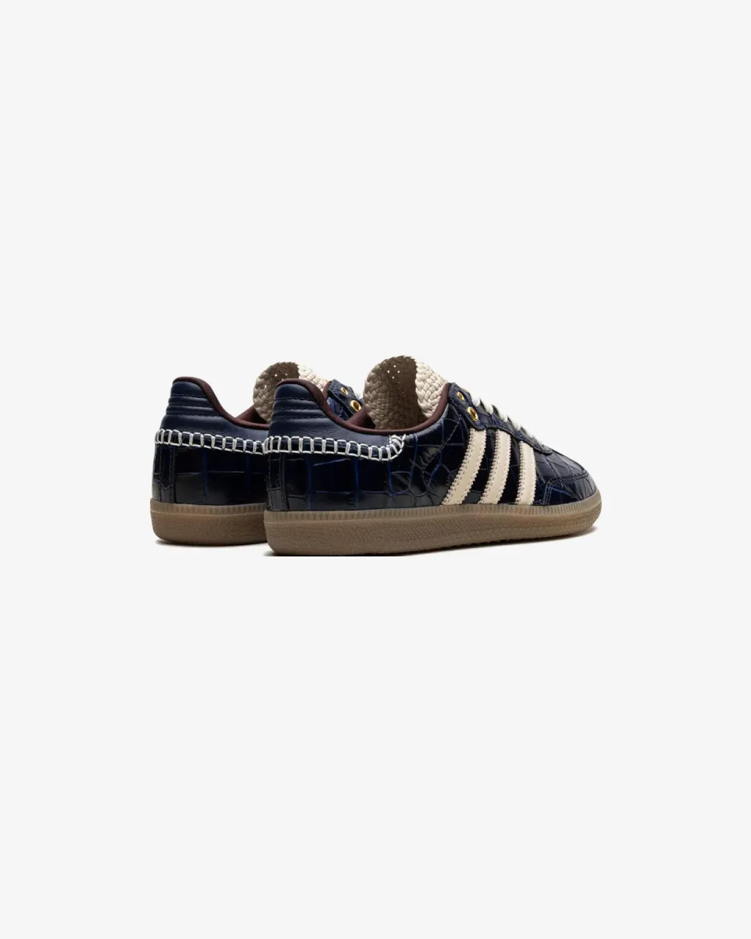 Wales Bonner x Adidas Samba OG Navy Croc Sneakers