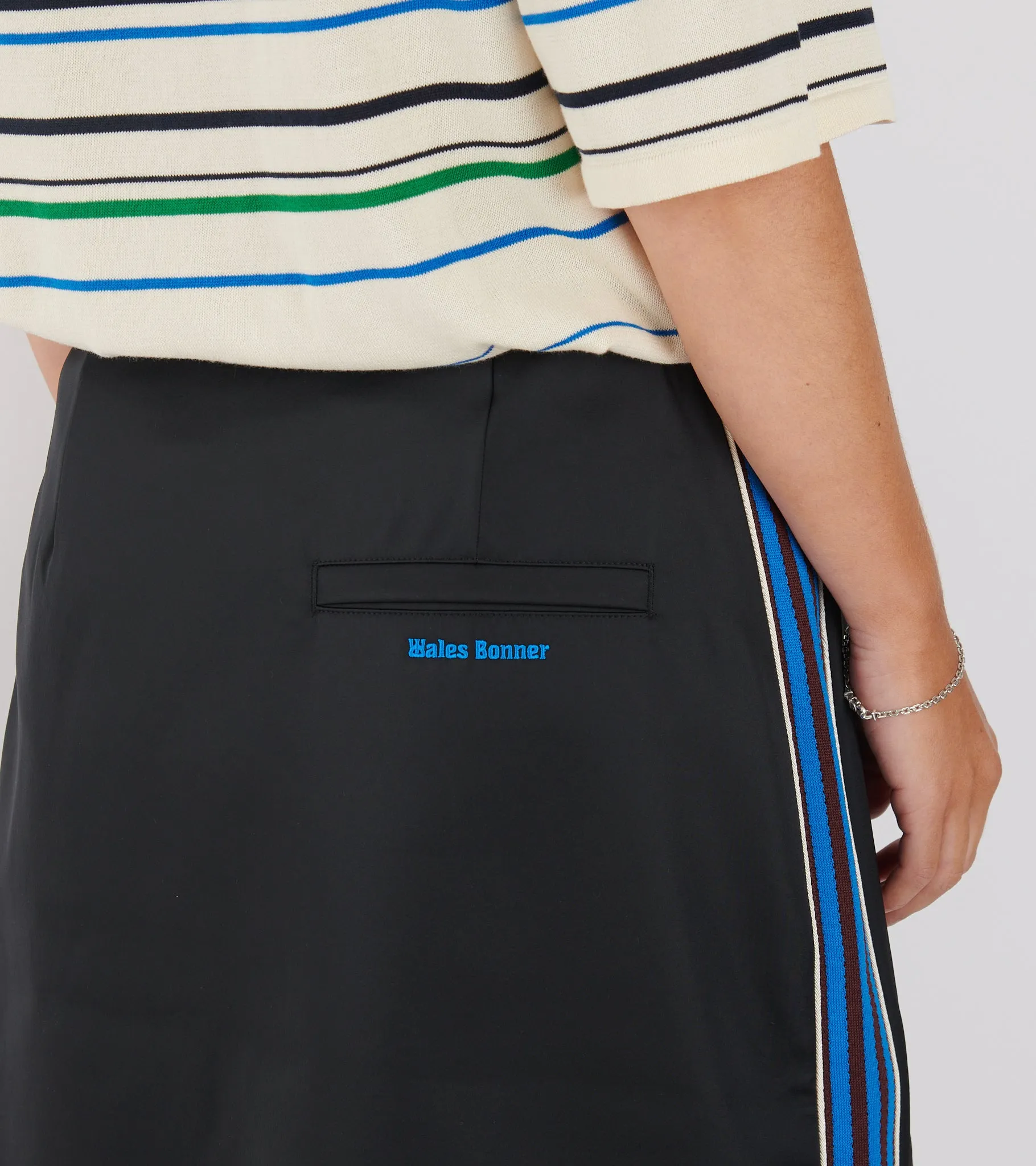 WB W Satin Skirt Black