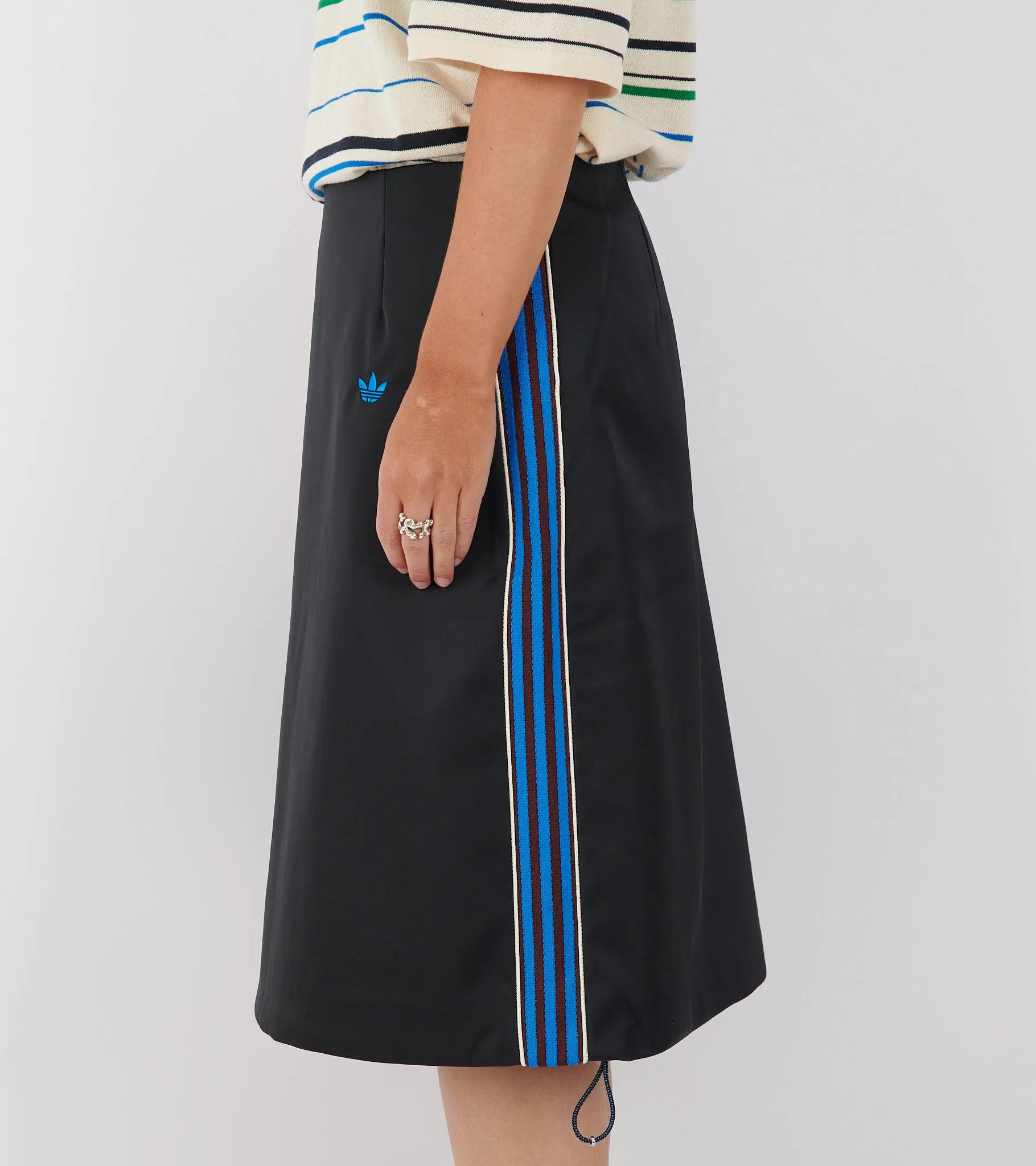 WB W Satin Skirt Black