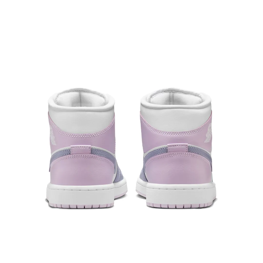 WOMEN'S AIR JORDAN 1 MID INDIGO HAZE/DOLL WHITE